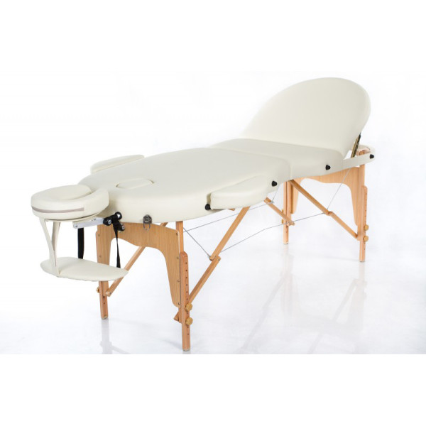 Складной Массажный складной стол Mizomed Premium Oval 3 крем